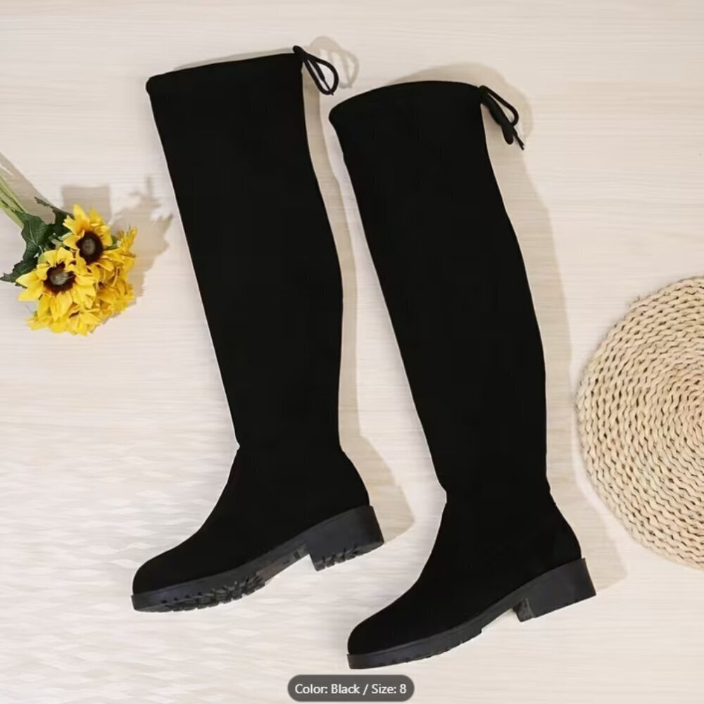 NWOT Women's Fashion Over-the-Knee Boots Chic Tall Boots Stylish Fall/Winter - Picture 4 of 4
